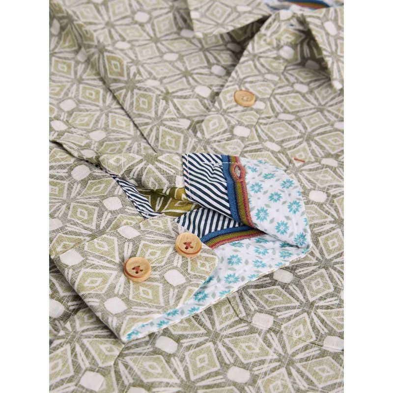 White Stuff Finsbury Tile Print Shirt image number 2